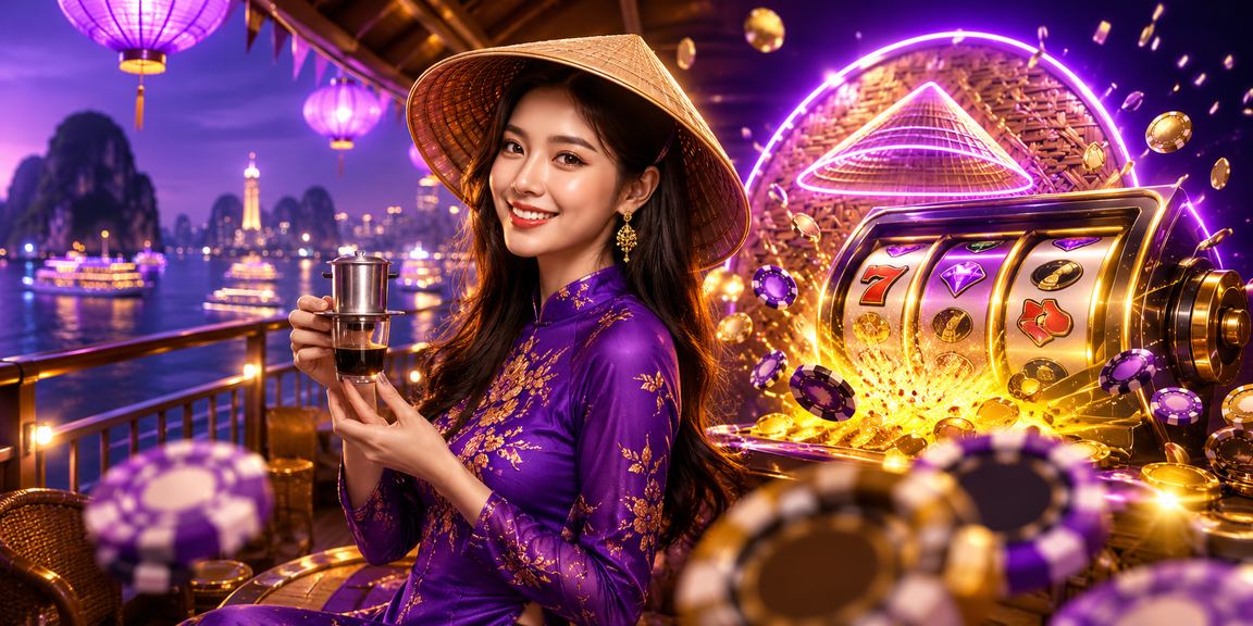 Khung cảnh Hạ Long gợi ý người dùng kiểm tra ví trước khi chơi slots