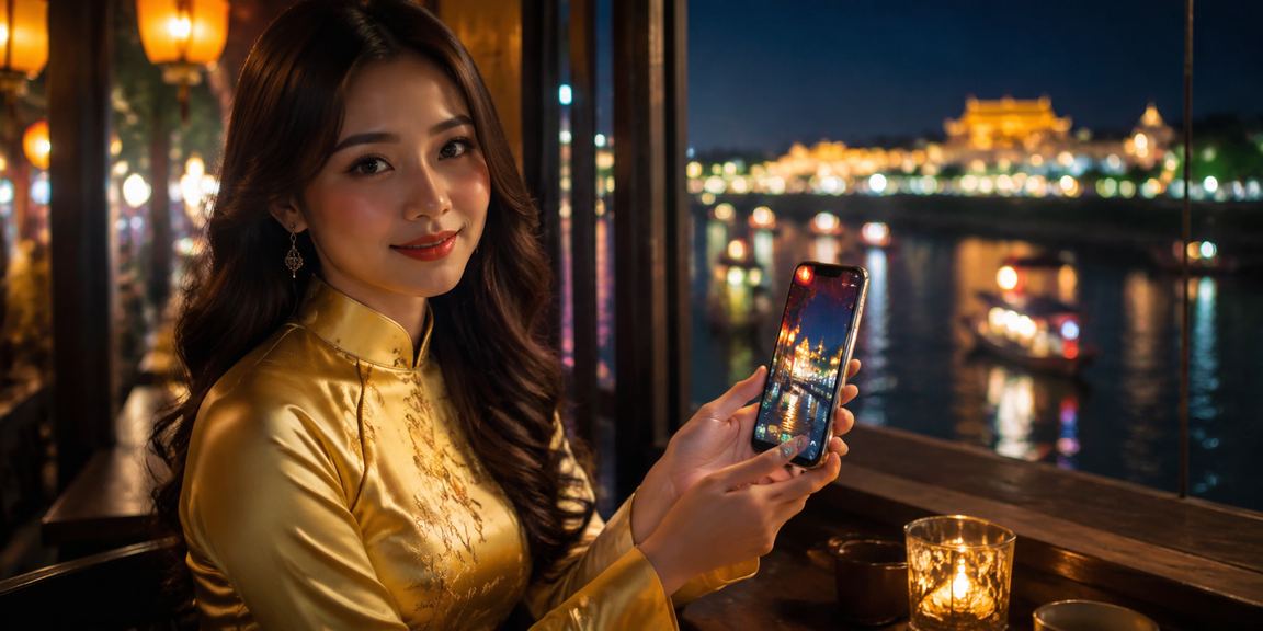Người dùng tại Sài Gòn thao tác đăng ký trên điện thoại
